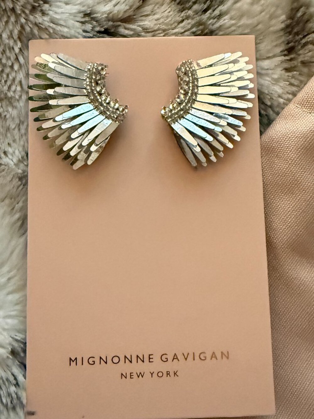 Mignonne Gavigan Madeline Wing Earrings - Silver NWT